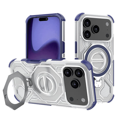 Funda para Apple iPhone 17 Pro, Techsuit, Carbon Shield Pro, Azul.