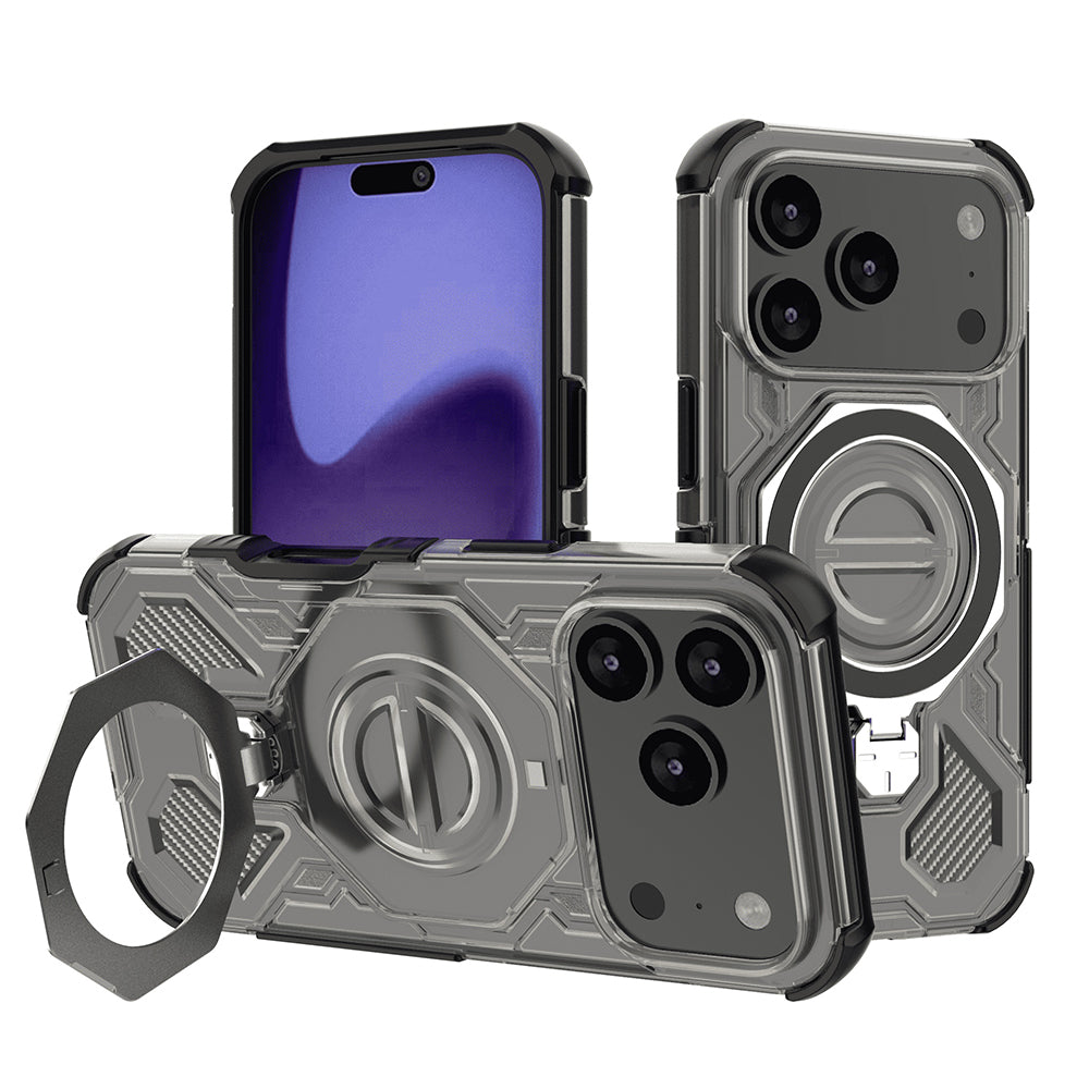 Funda para Apple iPhone 17 Pro, Techsuit, Carbon Shield Pro, Negra Clara