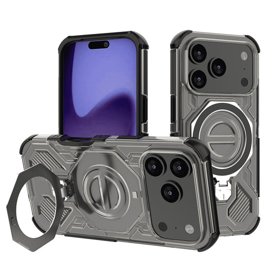 Funda para Apple iPhone 17 Pro, Techsuit, Carbon Shield Pro, Negra Clara