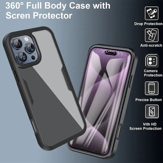 Funda para Apple iPhone 17 Pro, Techsuit, ColorVerse 360, Azul