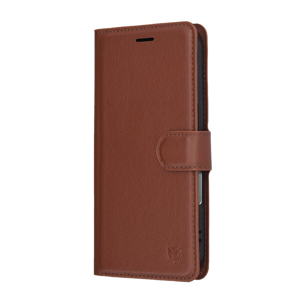 Funda para Apple iPhone 17 Pro, Techsuit, Leather Folio, Marrón