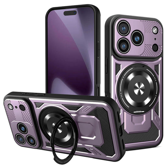 Funda para Apple iPhone 17 Pro, Techsuit, RuggedCam, Morado