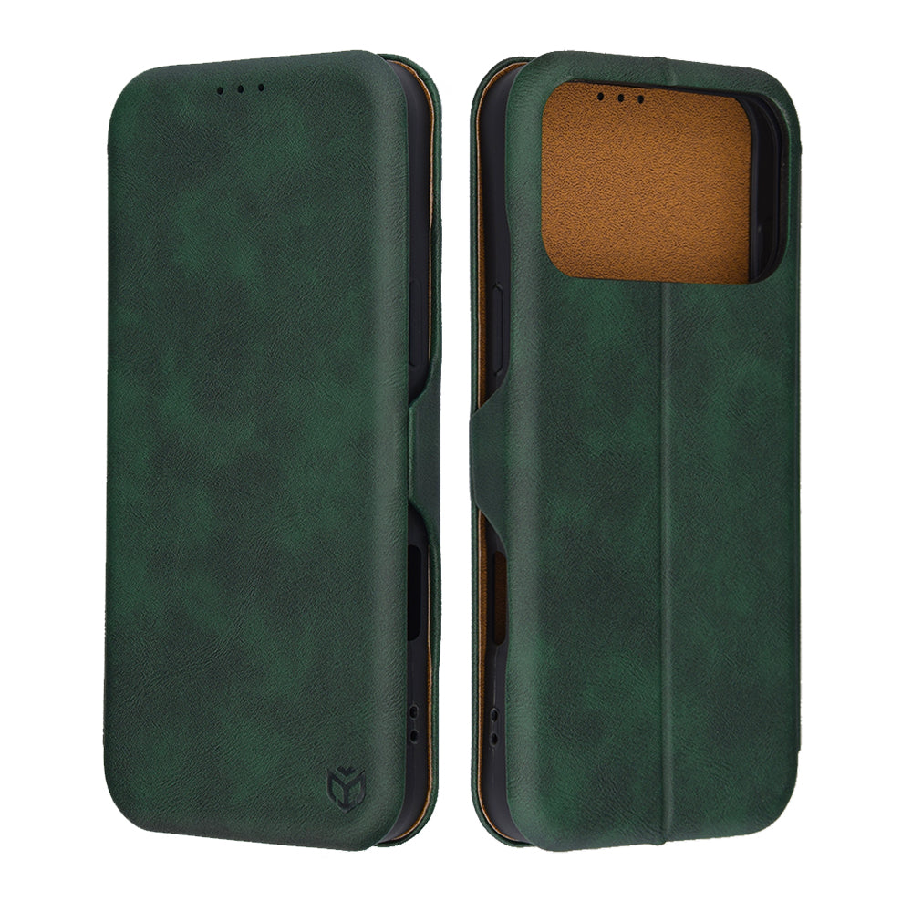 Funda para Apple iPhone 17 Pro, Techsuit, Safe Wallet Plus, Verde