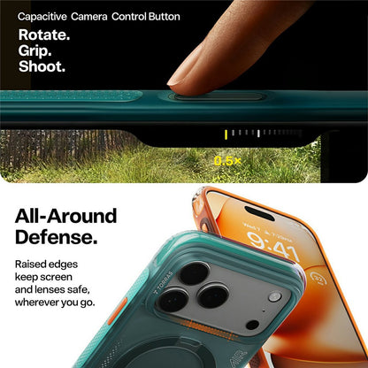 Funda para Apple iPhone 17 Pro, Torras, Ostand Spin Air, Verde