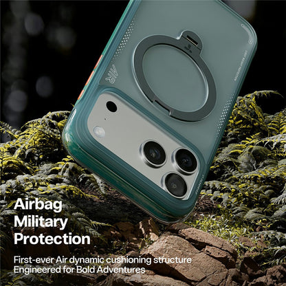 Funda para Apple iPhone 17 Pro, Torras, Ostand Spin Air, Verde