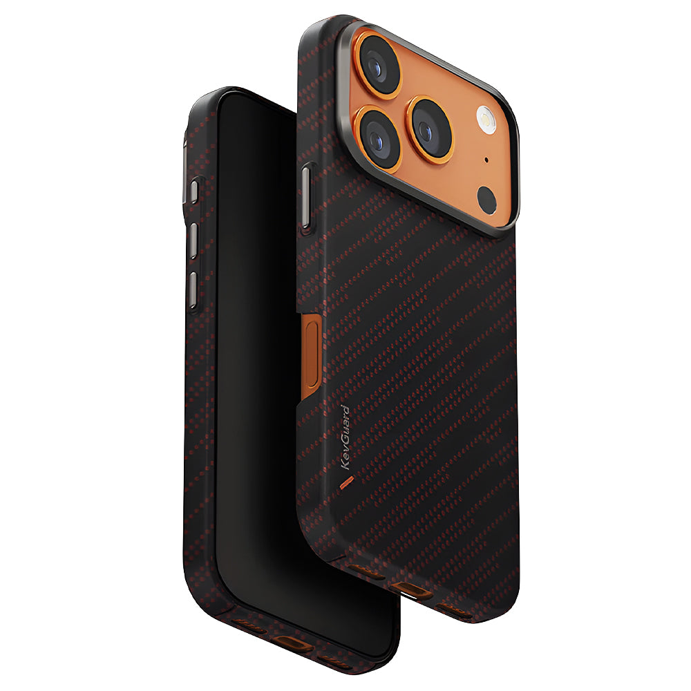 Funda MagSafe para Apple iPhone 17 Pro, UNIQ, Keva MagClick, Negra Roja