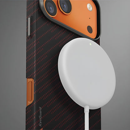 Funda MagSafe para Apple iPhone 17 Pro, UNIQ, Keva MagClick, Negra Roja