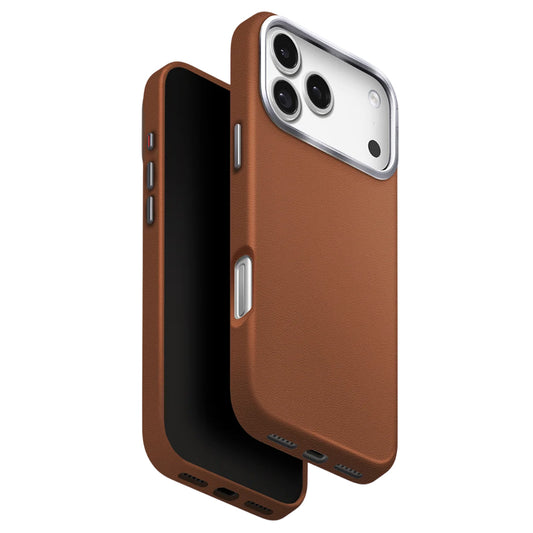 Funda para Apple iPhone 17 Pro, UNIQ, Lyden Leatherette, Marrón