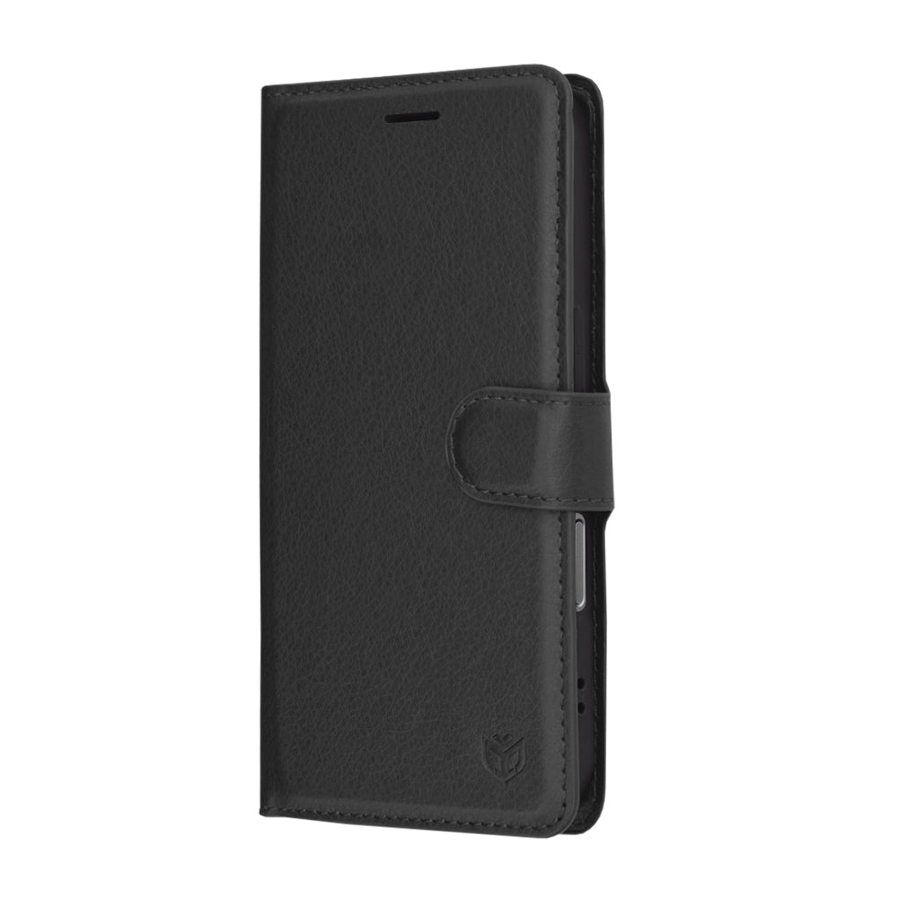 Funda para Apple iPhone 17, Techsuit, Leather Folio, Negra