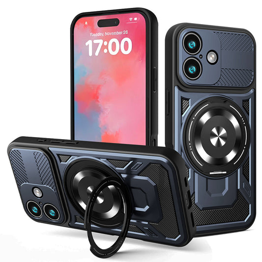 Funda para Apple iPhone 17, Techsuit, RuggedCam, Azul