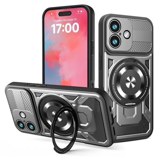 Funda para Apple iPhone 17, Techsuit, RuggedCam, Gris