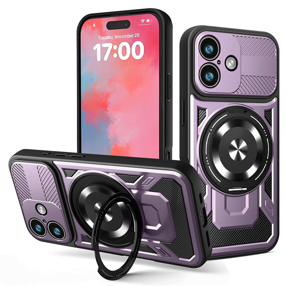 Funda para Apple iPhone 17, Techsuit, RuggedCam, Morado