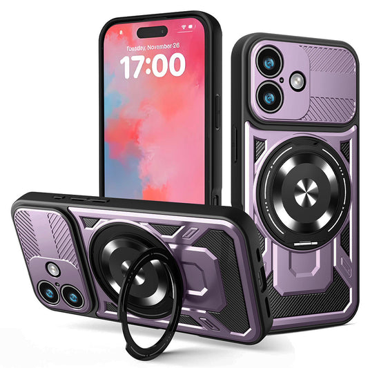 Funda para Apple iPhone 17, Techsuit, RuggedCam, Morado