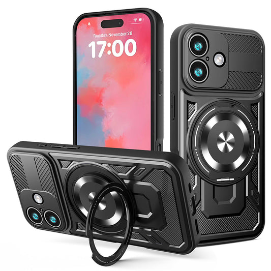 Funda para Apple iPhone 17, Techsuit, RuggedCam, Negra