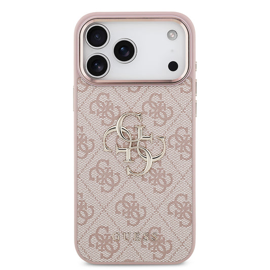 Funda para Apple iPhone 18 Pro / 17 Pro, Guess, 4G Big Classic Logo, Rosa