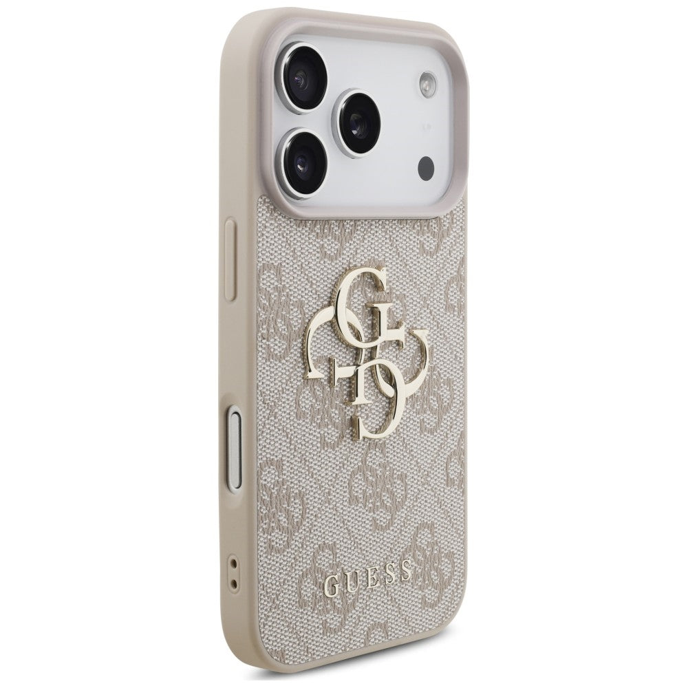 Funda para Apple iPhone 18 Pro / 17 Pro, Guess, 4G Classic Logo con Correa, Rosa