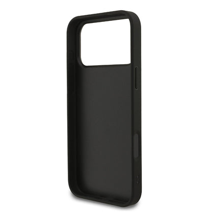 Funda para Apple iPhone 18 Pro / 17 Pro, Guess, Fixed Glitter Big 4G, Negra