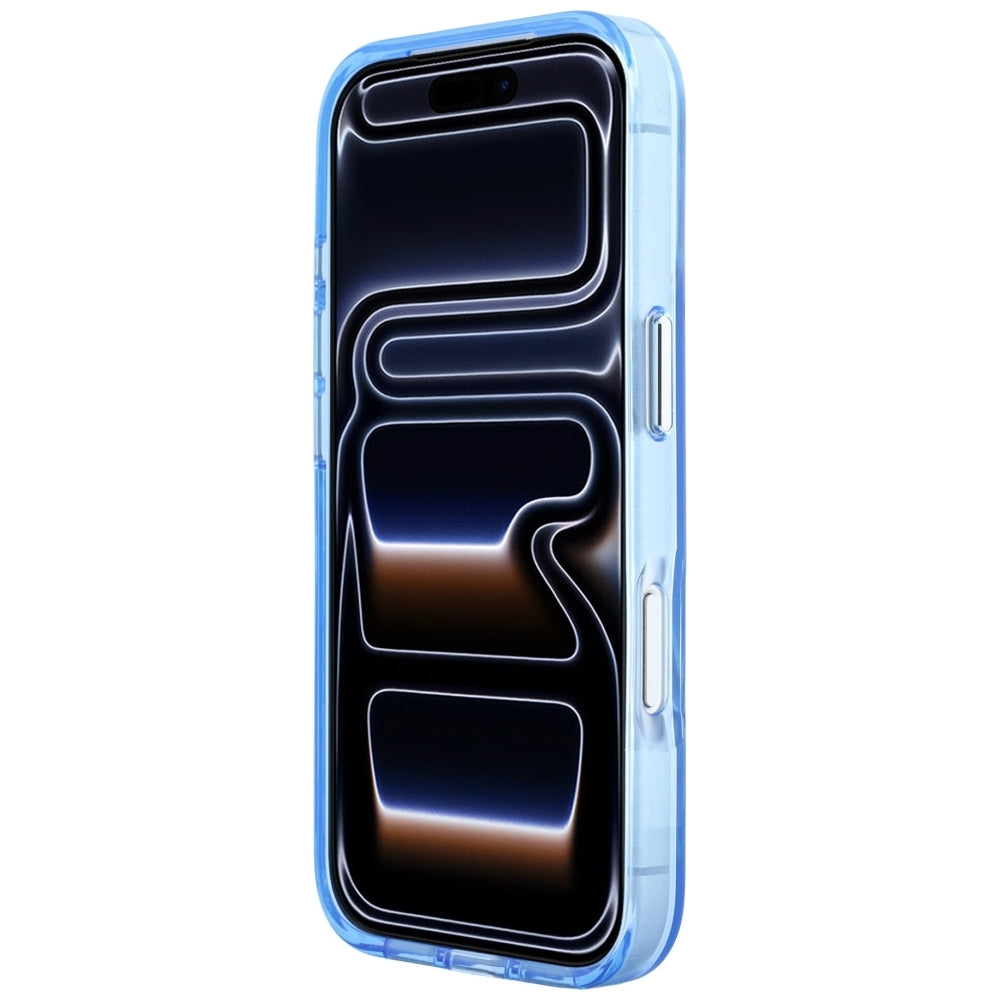 Funda para Apple iPhone 18 Pro / 17 Pro, Karl Lagerfeld, IML Gran Logo de Resina con Marco Metálico, Azul