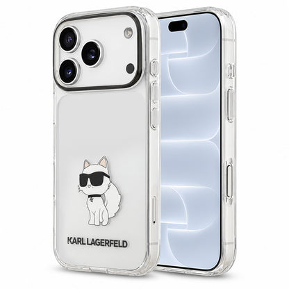 Funda para Apple iPhone 18 Pro / 17 Pro, Karl Lagerfeld, IML Choupette NFT, Transparente
