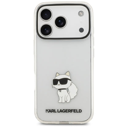 Funda para Apple iPhone 18 Pro / 17 Pro, Karl Lagerfeld, IML Choupette NFT, Transparente