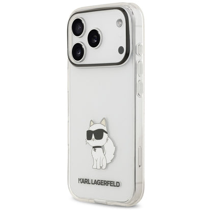 Funda para Apple iPhone 18 Pro / 17 Pro, Karl Lagerfeld, IML Choupette NFT, Transparente