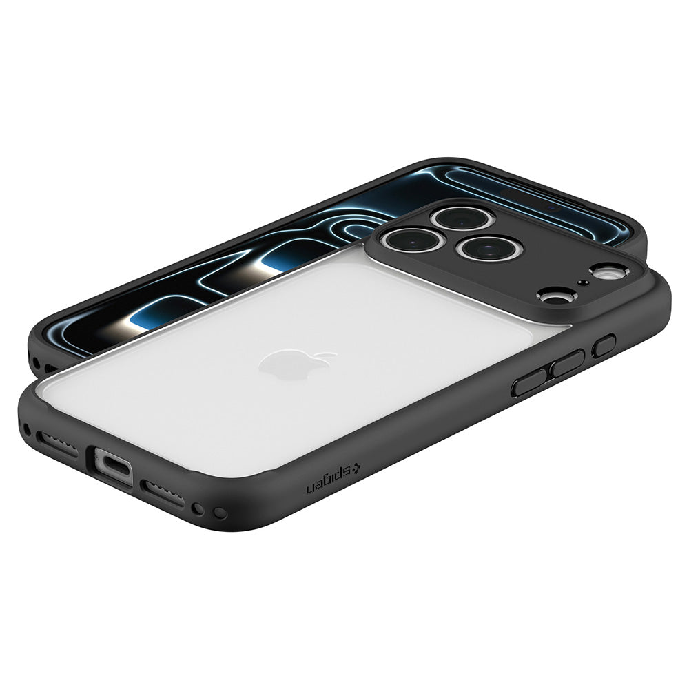 Funda para Apple iPhone 18 Pro / 17 Pro, Spigen, Ultra Hybrid, Negra Mate ACS12154