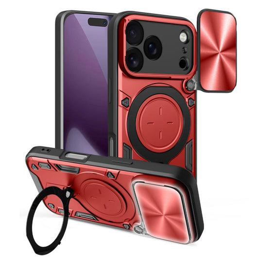 Funda para Apple iPhone 18 Pro / 17 Pro, Techsuit, CamGuard Pro, Roja