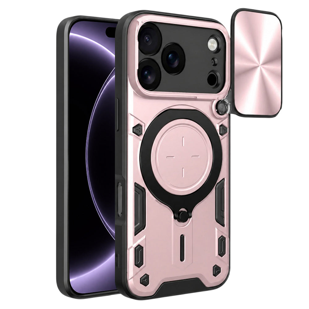 Funda para Apple iPhone 18 Pro / 17 Pro, Techsuit, CamGuard Pro, Rosa Dorado
