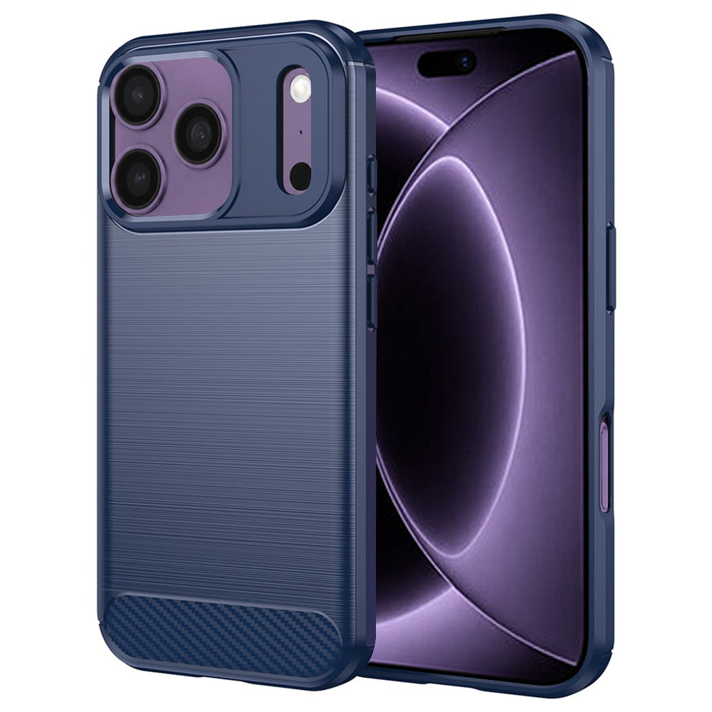 Funda para Apple iPhone 18 Pro / 17 Pro, Techsuit, Carbono, Azul