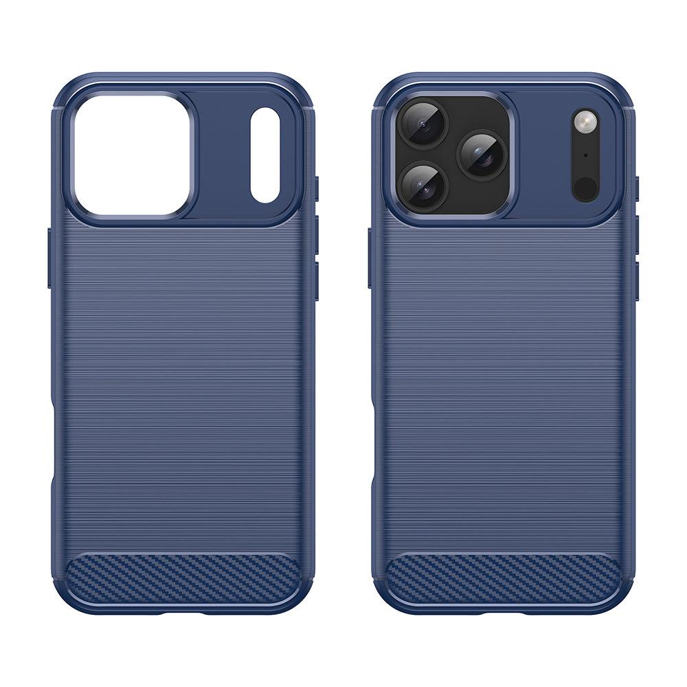 Funda para Apple iPhone 18 Pro / 17 Pro, Techsuit, Carbono, Azul