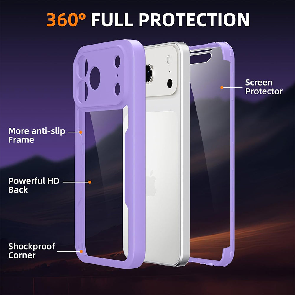 Funda para Apple iPhone 18 Pro / 17 Pro, Techsuit, ColorVerse 360, Morado