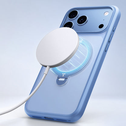 Funda MagSafe para Apple iPhone 18 Pro / 17 Pro, Torras, Ostand Spin, Azul