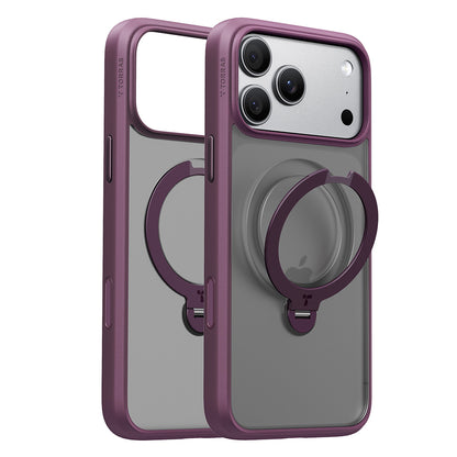 Funda MagSafe para Apple iPhone 18 Pro / 17 Pro, Torras, Ostand Spin, Morado