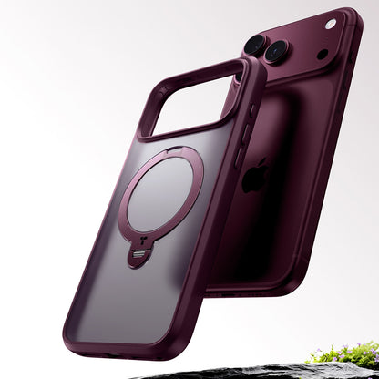 Funda MagSafe para Apple iPhone 18 Pro / 17 Pro, Torras, Ostand Spin, Morado