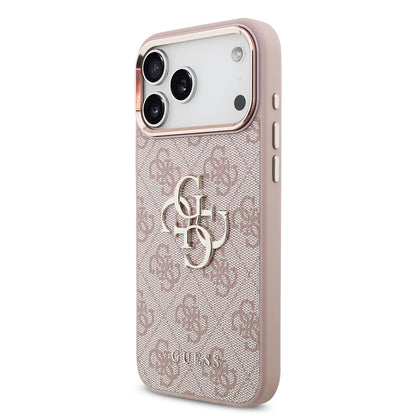 Funda para Apple iPhone 18 Pro Max / 17 Pro Max, Guess, 4G Big Classic Logo, Rosa