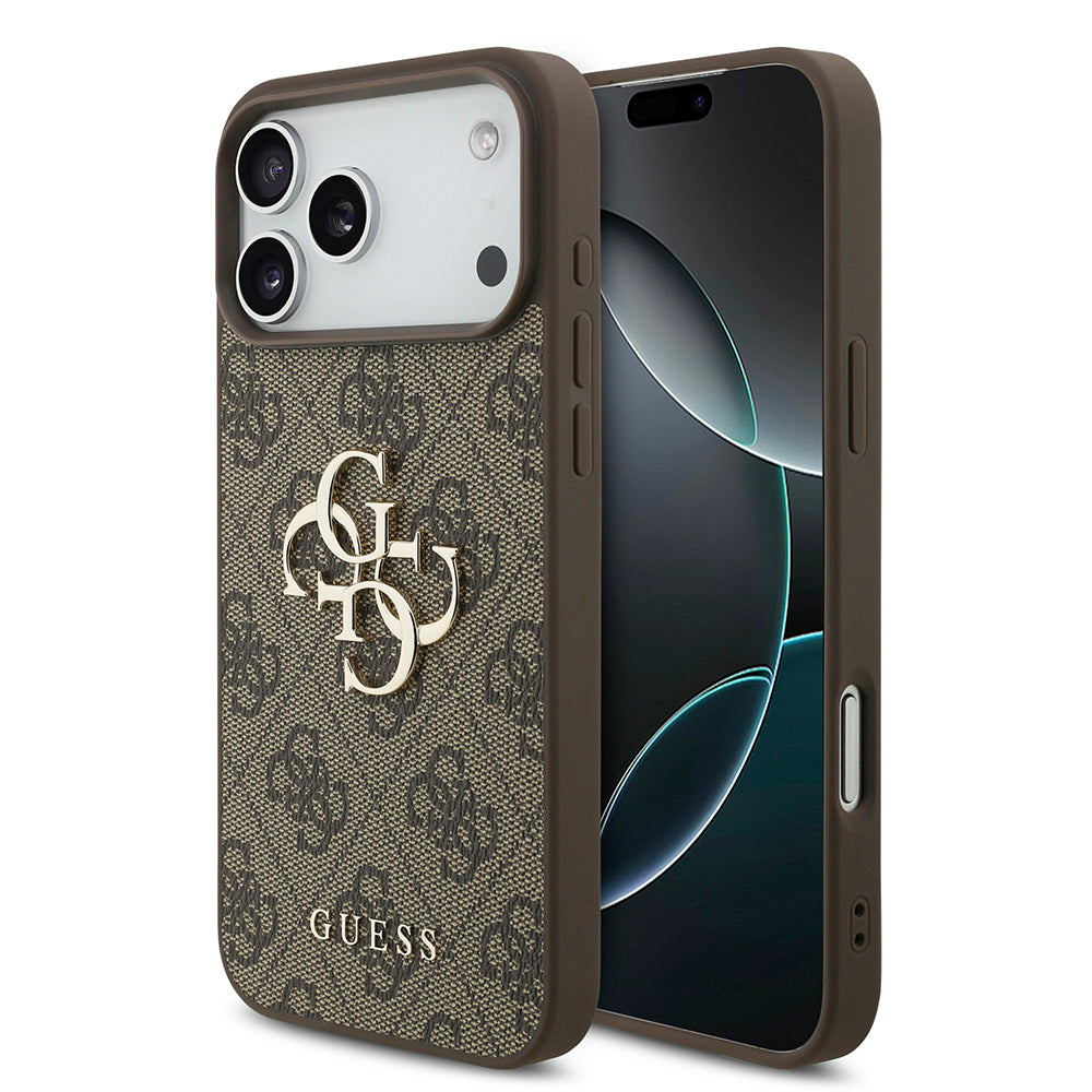 Funda para Apple iPhone 18 Pro Max / 17 Pro Max, Guess, 4G Big Logo, Marrón