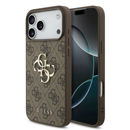 Funda para Apple iPhone 18 Pro Max / 17 Pro Max, Guess, 4G Big Logo, Marrón