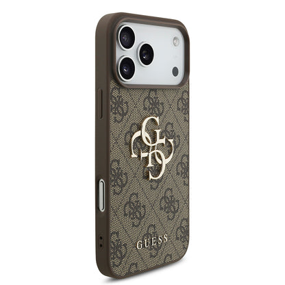 Funda para Apple iPhone 18 Pro Max / 17 Pro Max, Guess, 4G Big Logo, Marrón