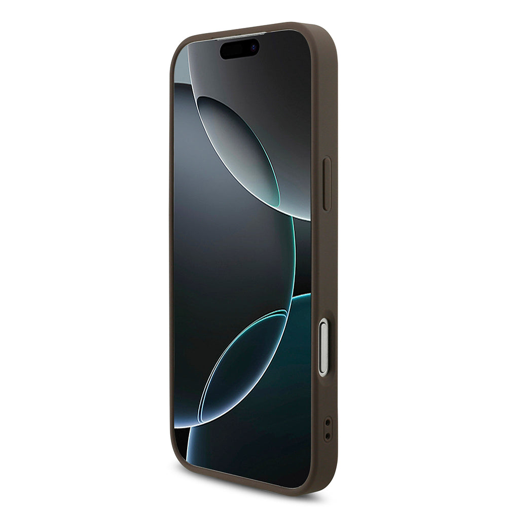 Funda para Apple iPhone 18 Pro Max / 17 Pro Max, Guess, 4G Big Logo, Marrón