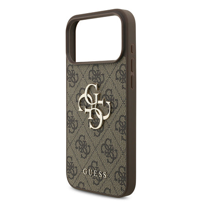 Funda para Apple iPhone 18 Pro Max / 17 Pro Max, Guess, 4G Big Logo, Marrón