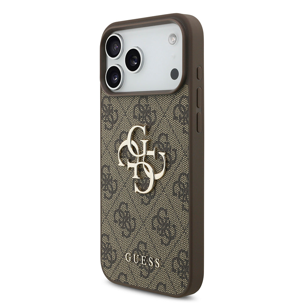 Funda para Apple iPhone 18 Pro Max / 17 Pro Max, Guess, 4G Big Logo, Marrón