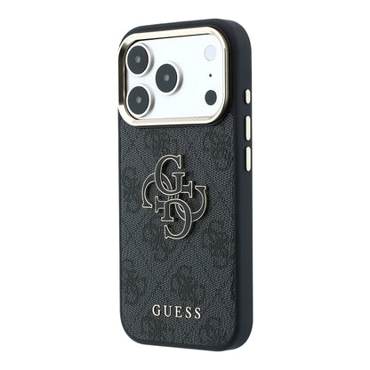 Funda para Apple iPhone 18 Pro Max / 17 Pro Max, Guess, Logo Grande 4G de Resina, Negra