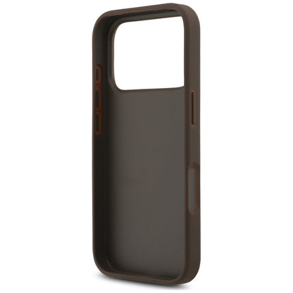 Funda para Apple iPhone 18 Pro Max / 17 Pro Max, Guess, 4G Classic Logo con Correa, Marrón