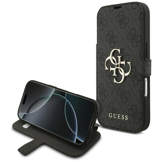 Funda para Apple iPhone 18 Pro Max / 17 Pro Max, Guess, Logo Metálico 4G, Negra