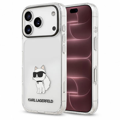 Funda para Apple iPhone 18 Pro Max / 17 Pro Max, Karl Lagerfeld, IML Choupette NFT, Transparente