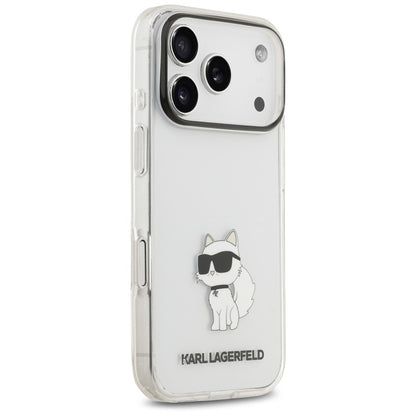 Funda para Apple iPhone 18 Pro Max / 17 Pro Max, Karl Lagerfeld, IML Choupette NFT, Transparente