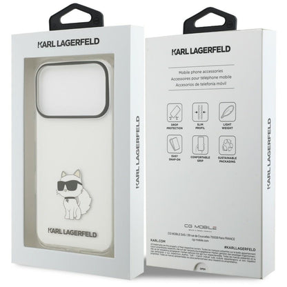 Funda para Apple iPhone 18 Pro Max / 17 Pro Max, Karl Lagerfeld, IML Choupette NFT, Transparente
