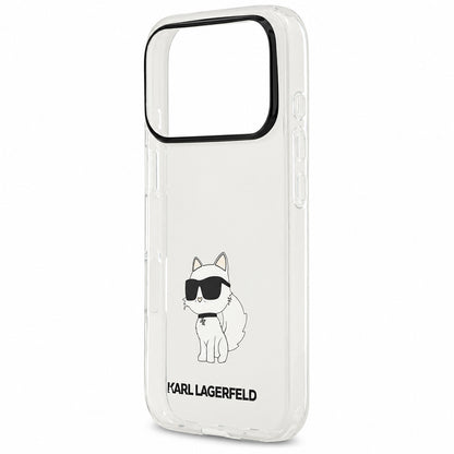 Funda para Apple iPhone 18 Pro Max / 17 Pro Max, Karl Lagerfeld, IML Choupette NFT, Transparente