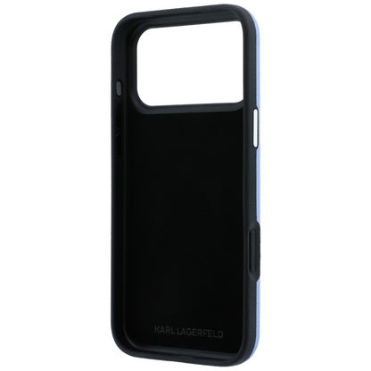 Funda para Apple iPhone 18 Pro Max / 17 Pro Max, Karl Lagerfeld, Logo de Resina Grande Suave, Azul