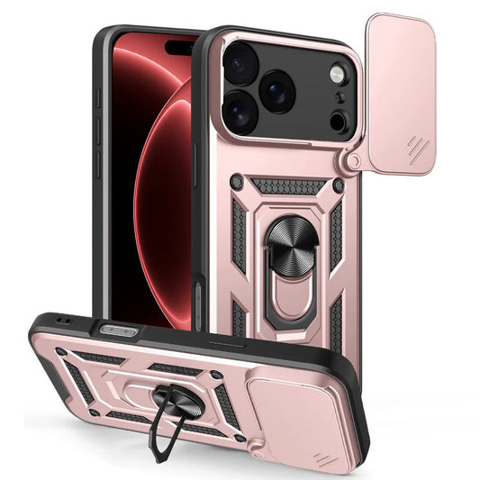 Funda para Apple iPhone 18 Pro Max / 17 Pro Max, Techsuit, CamShield, Rosa Dorado